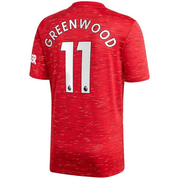 Maglia Manchester United NO.11 Greenwood Prima 20/21 Rosso